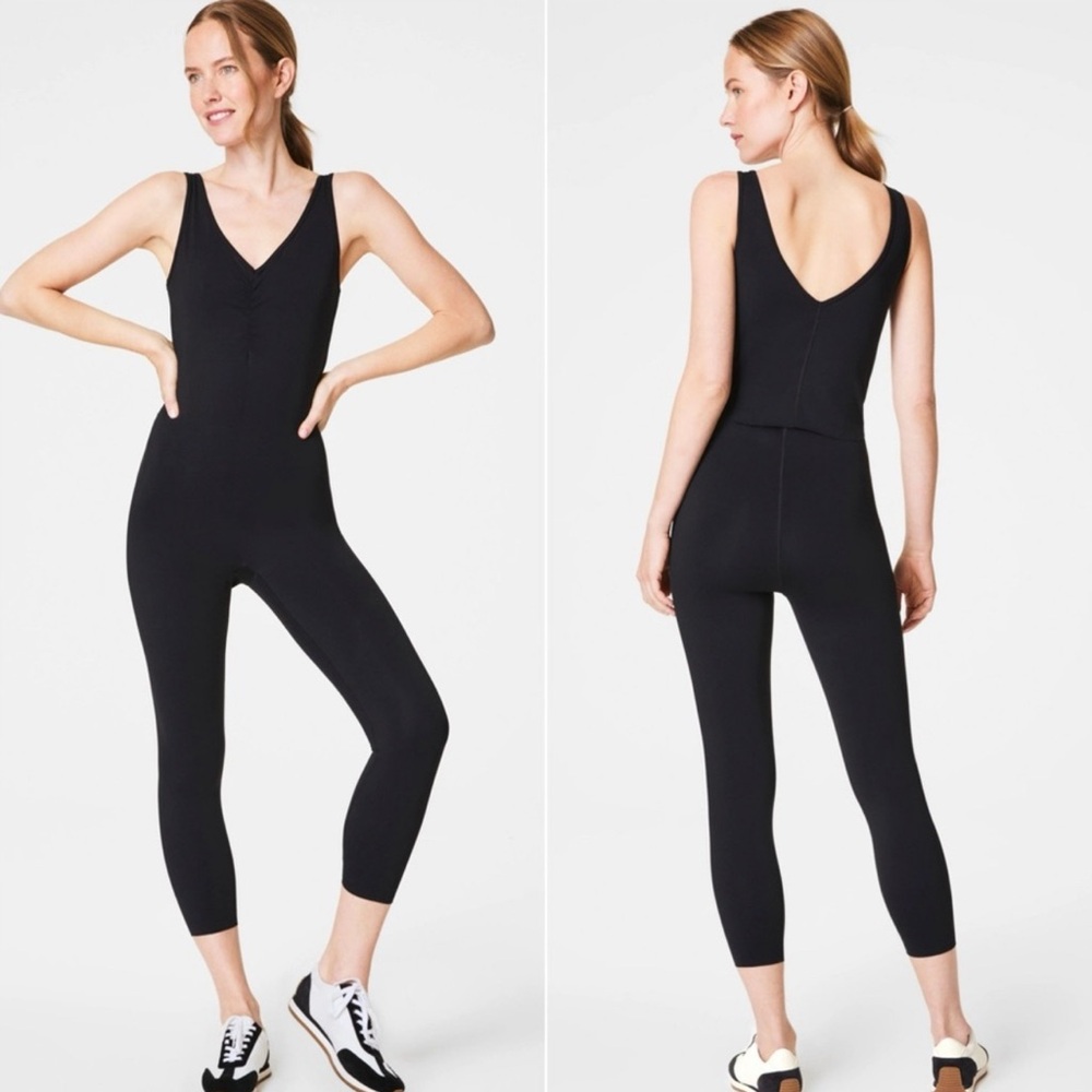 SPANX SPANXshape Booty Boost Black Jumpsuit size L NEW